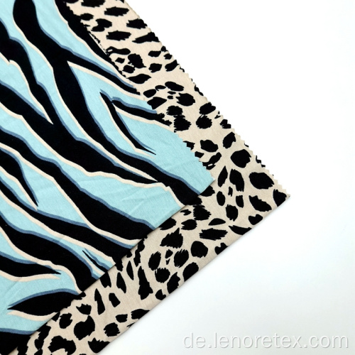 Strick-Viskose-Leopard-gedrucktes Spandex-Single-Jersey-Stoff